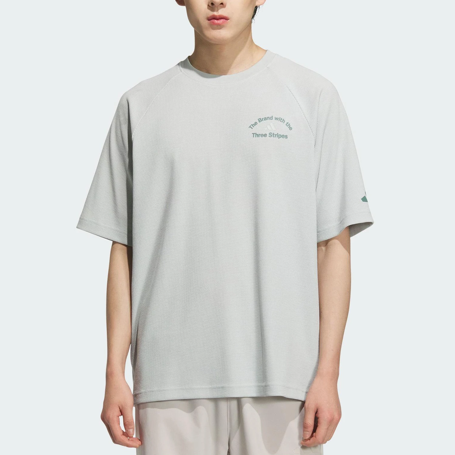 

Оригинальная летняя мужская дышащая трикотажная футболка Adidas с коротким рукавом KF0129