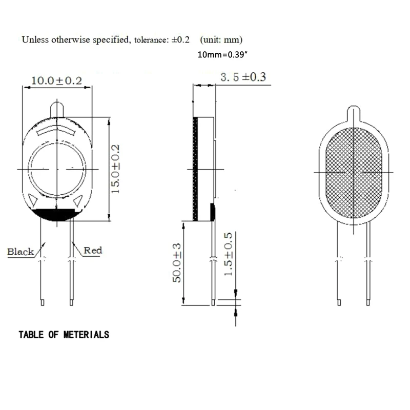 Loa Còi Hình Bầu Dục 8 Ohm 1W 1510 2 Cái/gói Loa Điện Thoại Ghi Âm Lái Xe