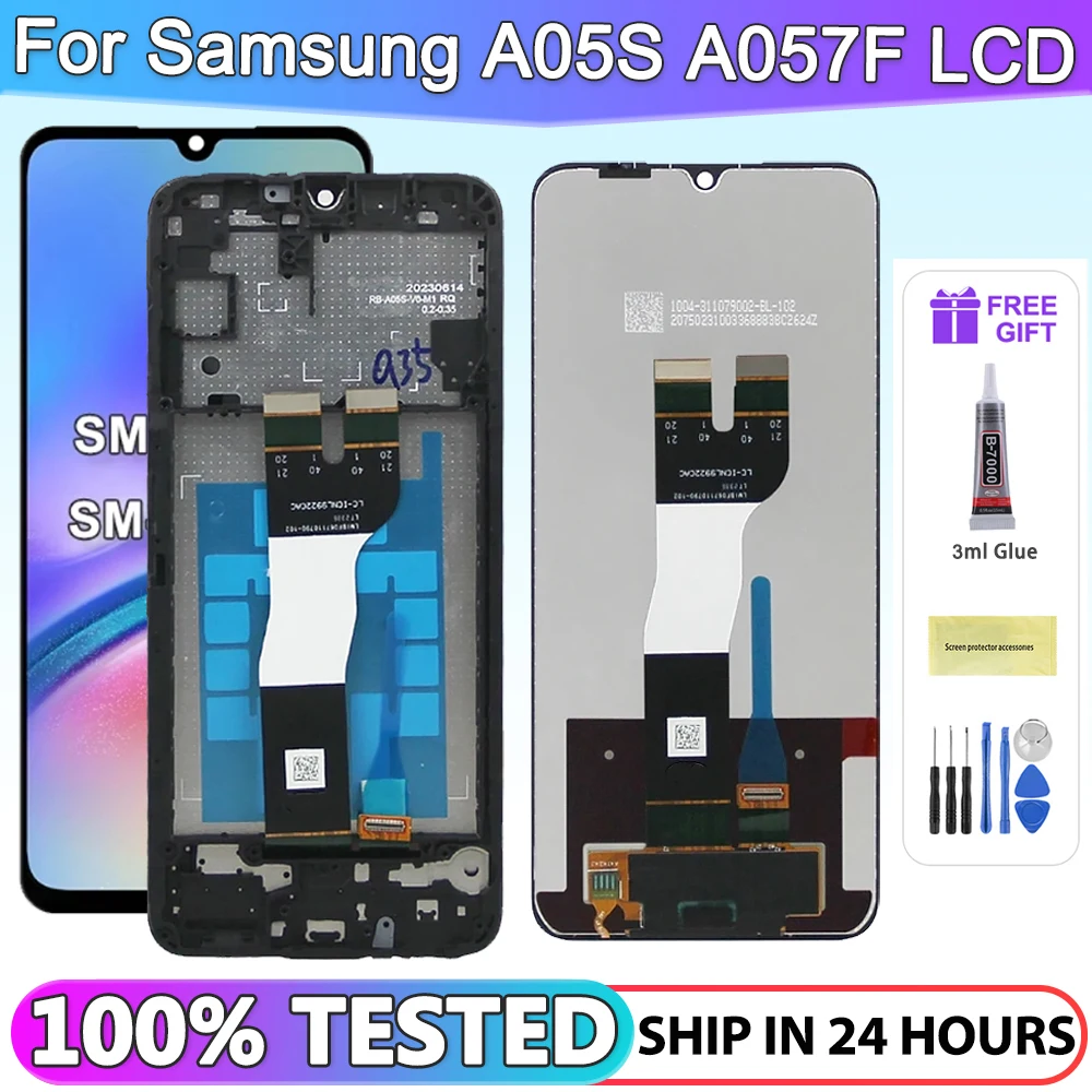 

6.7" For Samsung A05s A057 LCD A057F A057M Display Screen Digitizer Assembly For Samsung Galaxy A05s A057F/DS Replacement Parts