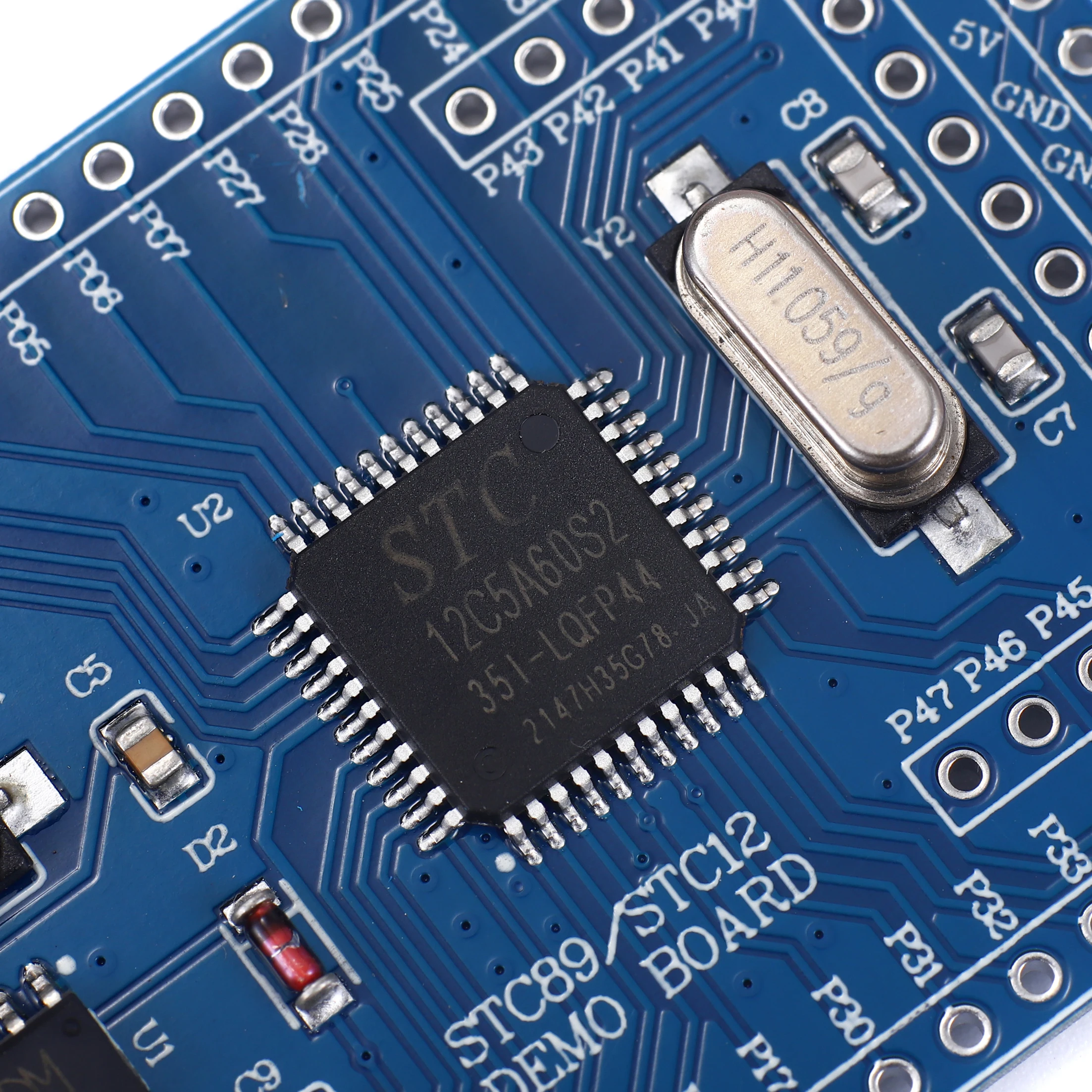 STC12 الأساسية مجلس STC12C5A60S2 51 شريحة واحدة الحد الأدنى تطوير النظام لوحة تعليمية المزدوج المنفذ التسلسلي أجزاء عدة