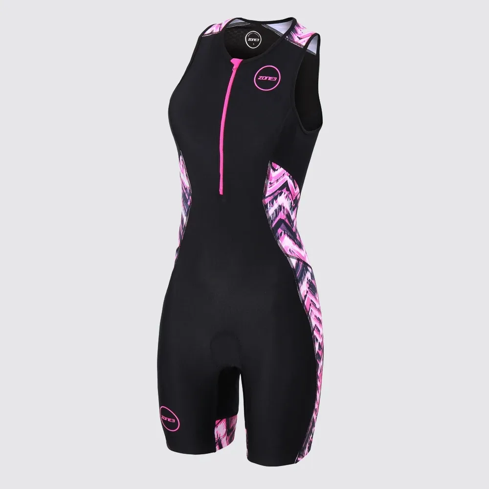 Zone3 2023 Triathlon Cycling Sleeveless Women Skinsuit Bike Jersey Suit For Swimming Running Riding Clothing Jumpsuit Ciclismo