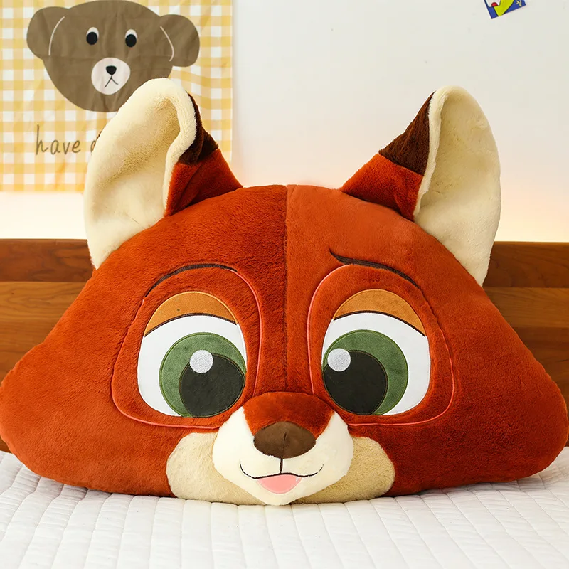 Nouveau renard Nick léopard officier oreiller en peluche dessin animé fou Zootopia Judy officier oreiller Kawaii canapé coussin en peluche cheveux jouet