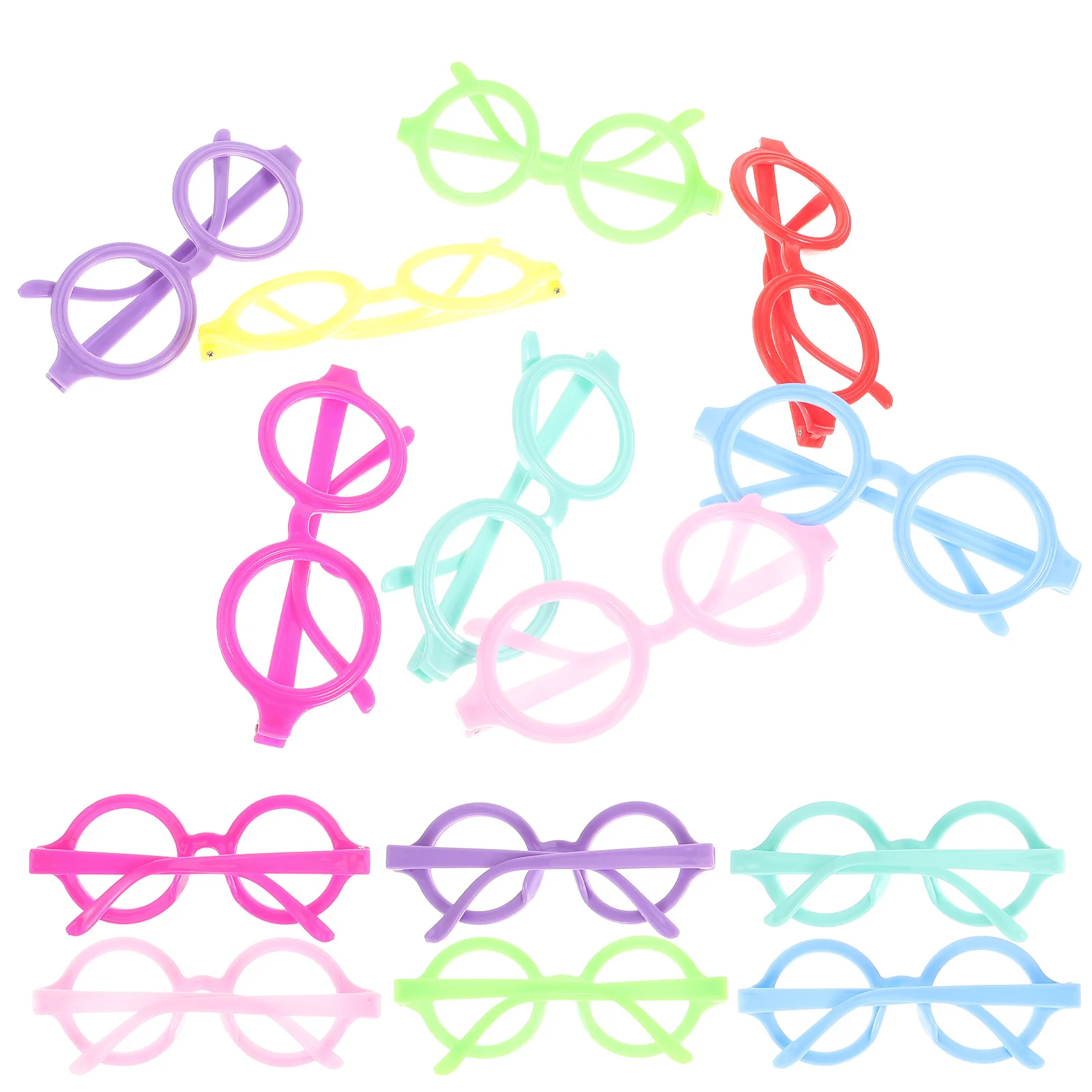 

24Pcs Kids Eyewear Frame Style No Lens Costume Glasses for Halloween Christmas Wizard Birthday Parties Kids Glasses Frame