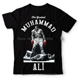 Muhammad Ali T Shirt Men The Greatest Fitness Short Sleeve Printed Top 100 Cotton Tee Shirt 2024 New Men's T-shirt Summer