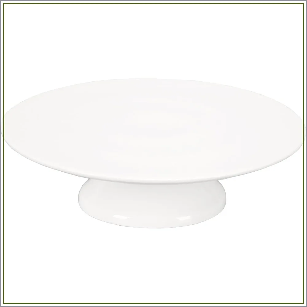 

10 Inch Porcelain Cake Stand, Round Dessert Stand for Wedding & Birthday Decor, Cupcake Display