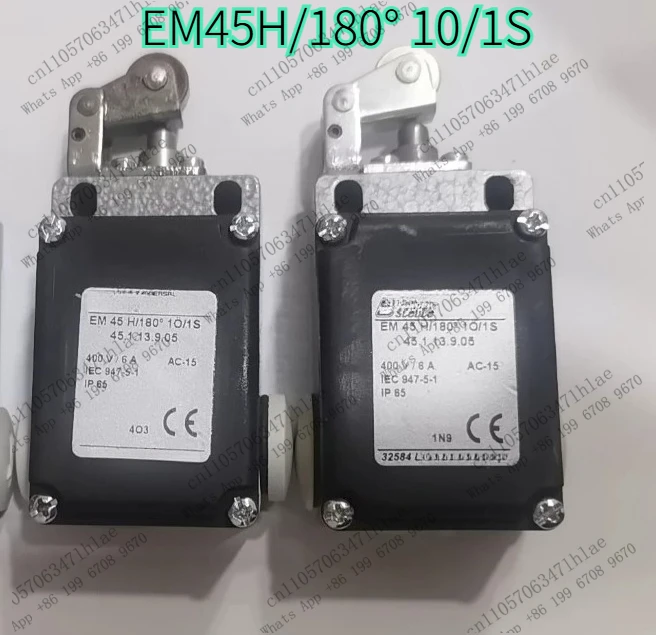 1PCS  Brand new limit switch EM45H/180 °   10/1S 400V/6A, IP65 protection level, AC-15.