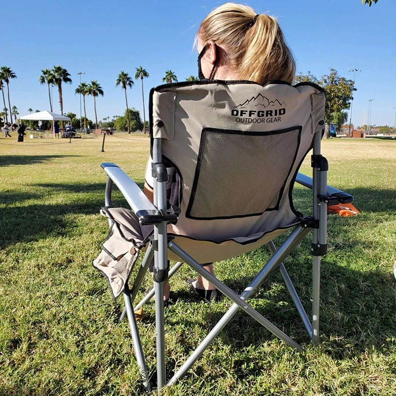 YTYINFoldable Iron Frame Portable Eco-Friendly Durable Outdoor Camping & Hiking Chair With Custom Logo Option