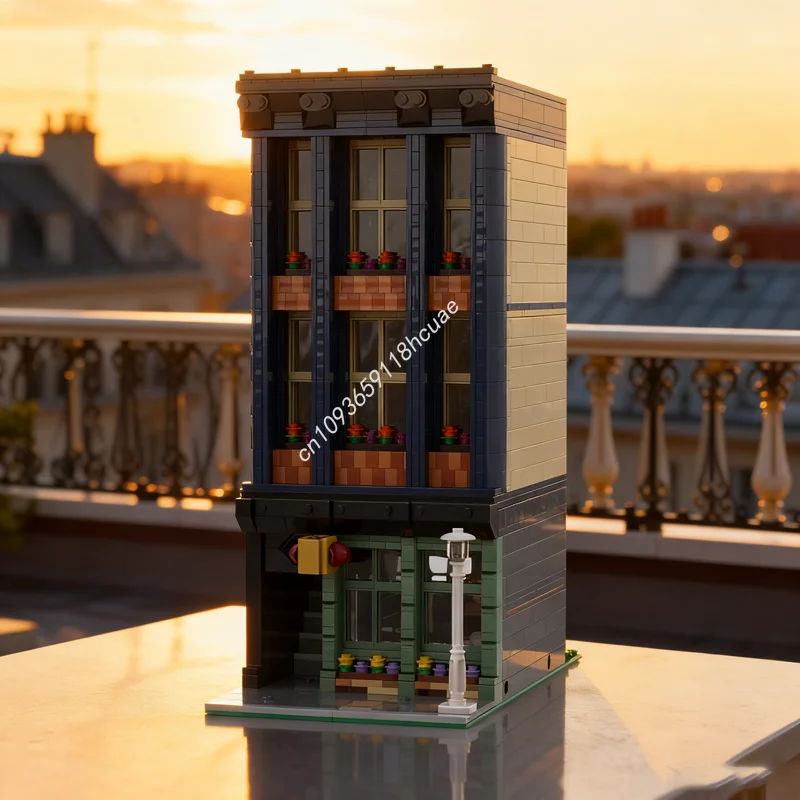 

1696 шт. MOC Hat Store модульная модель строительные блоки строительство DIY Рождественский подарок творческая идея развивающие игрушки детский день рождения