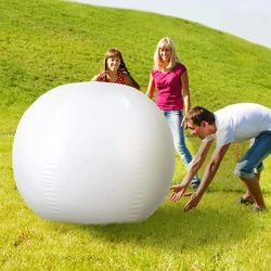 5 Feet White Giant Beach Ball 60 Inches Inflatable Ball for Water Games Summer Holiday Hawaiian Tropical Party Toys for Kids