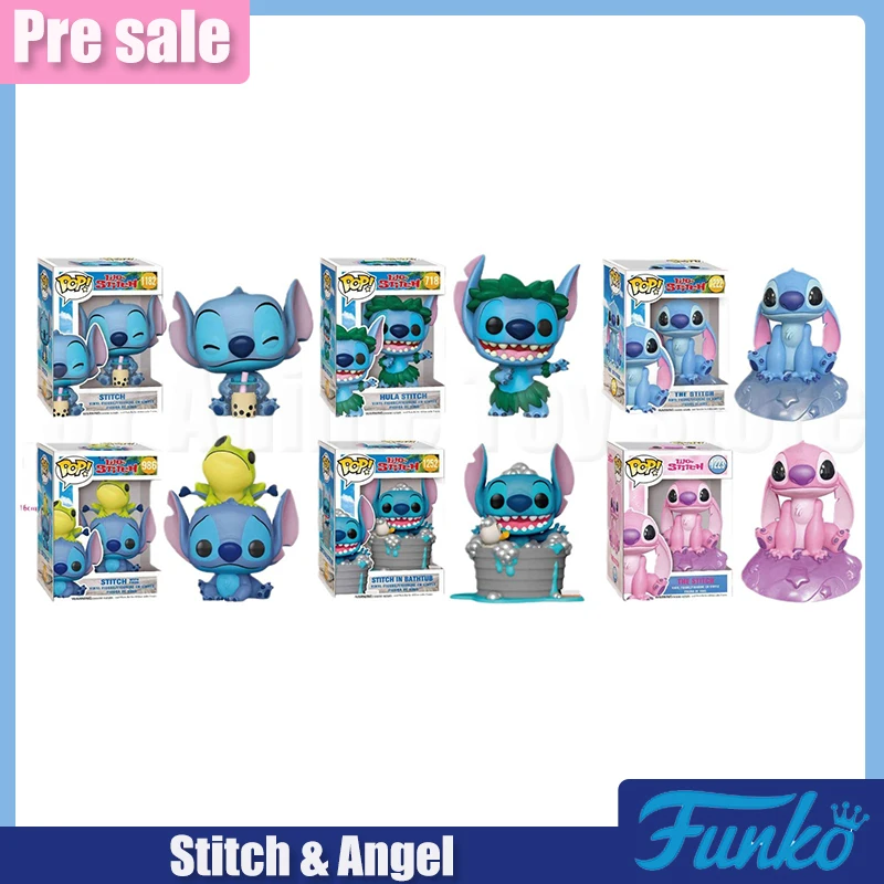 Funko Pop Stitch รูปที่ 626 Action Figure Little Monster Stitch Angel คอลเลกชันตุ๊กตาตกแต่งโต๊ะของเล่นคริสต์มาสของขวัญ