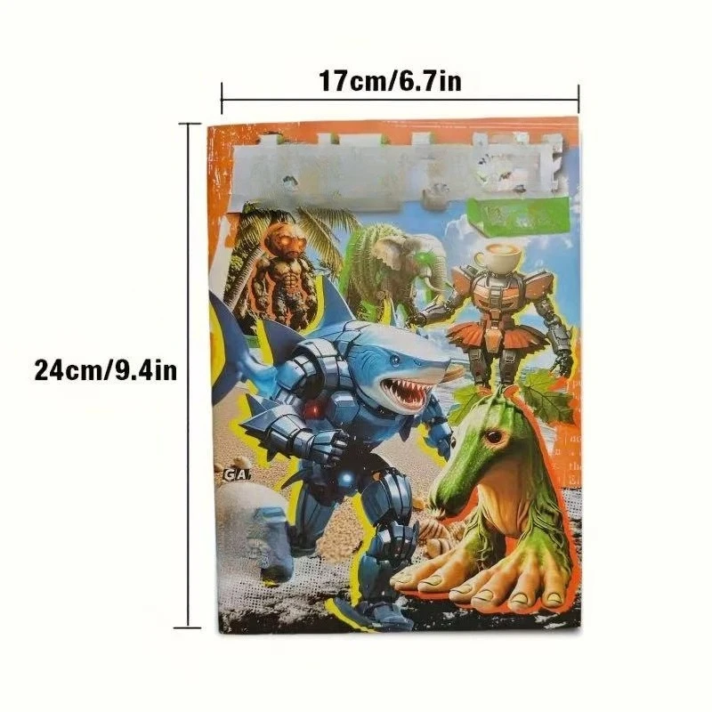 Italian Brainrot Animals Coloring Books - Tung Tung Tung Sahur Tracing Drawing Line Art Set for Kids