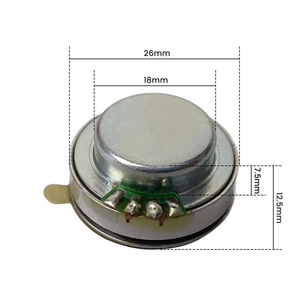 AIYIMA 2Pcs 26MM Vibration Resonance Speaker 8 Ohm 3W Loudspeaker NdFeB Magnet Resonant Hifi Music Speaker For Guitar