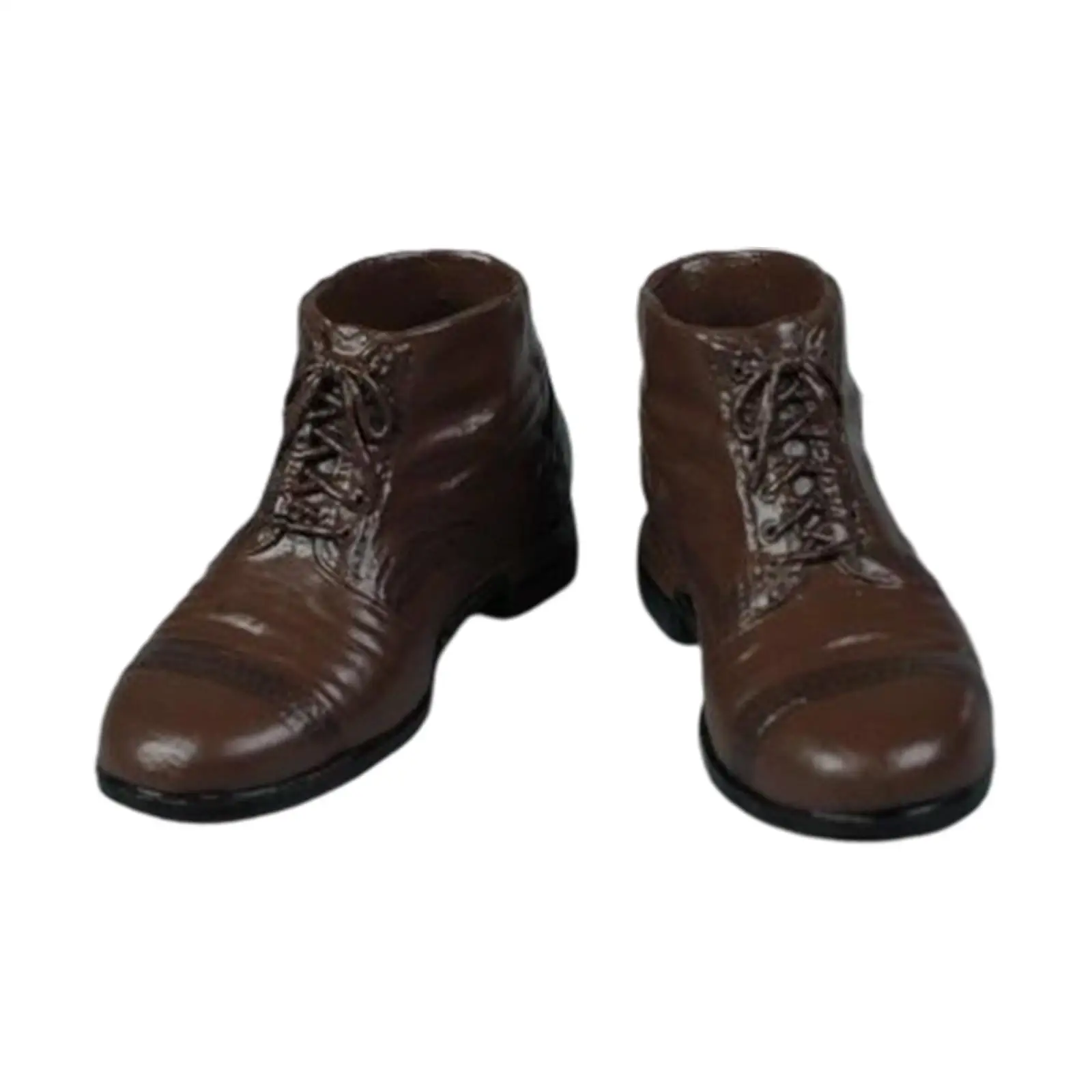 

1/6 Male Figure Shoes, Lightweight Collection Model, Fashionable Costume Accessory, Mini 12 inch Action Figure Leather Shoes