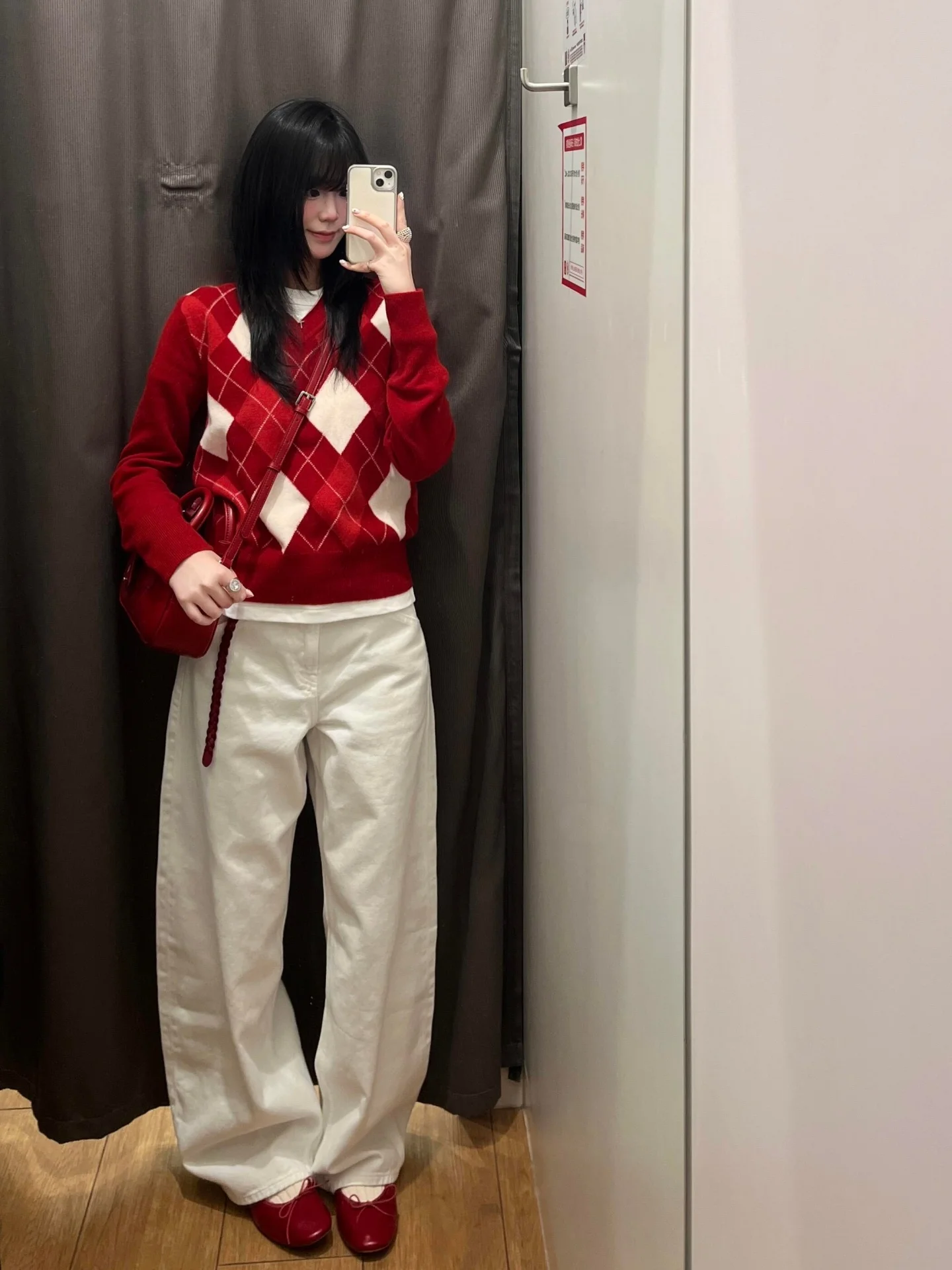 

FEMPILOT Color Blo Diamond Pattern V-Ne Pullover Knitwear Loose Women's Spring New Sle Versatile Long Sve Top