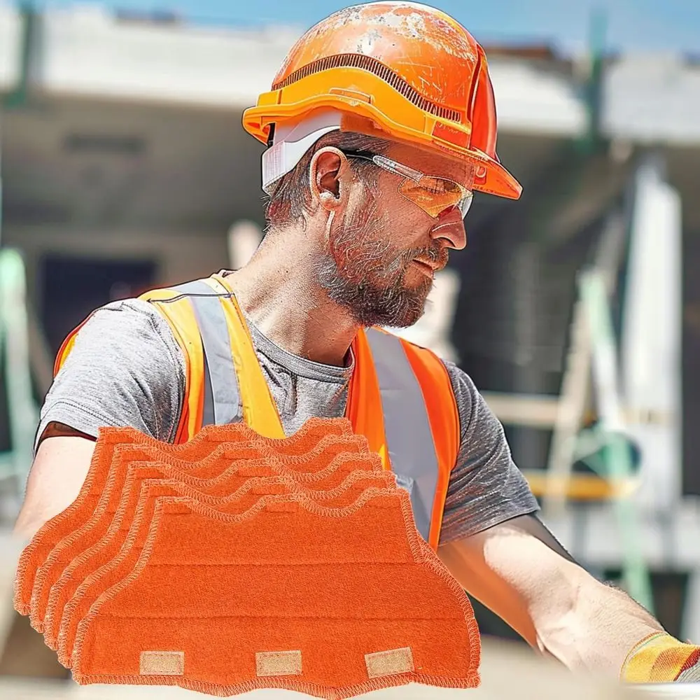 Elmetto protettivo in cotone Fasce per il sudore Lavabile Forte assorbimento del sudore Fodera per elmetto protettivo Sostituzione Morbido e confortevole Cotone ignifugo