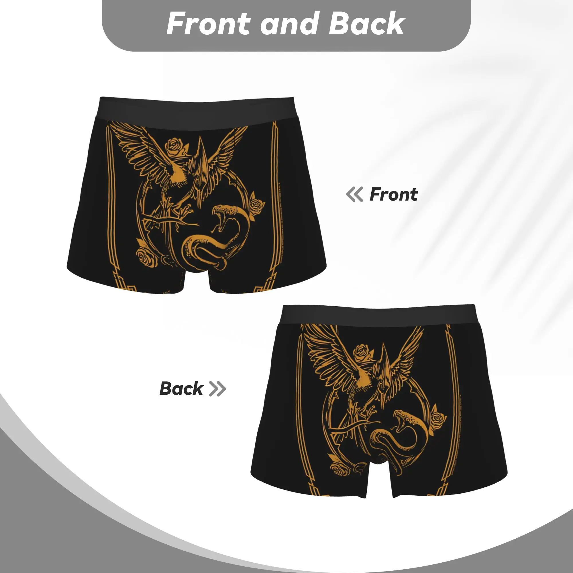 The Ballad Of Songbirds And Snake The Hunger Games Underpants Homme Panties Man Underwear Ventilate Shorts Boxer Briefs view 4