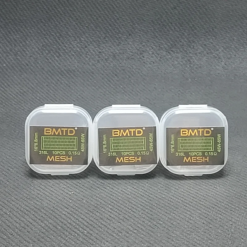 5 adet BMTD Önceden Yapılmış Bobin SS316 Mesh 0.12 0.15 ohm 16*6.8mm Tel, Zeus X Mesh Kylin M v3 Pro RTA Profile RDA vape TANK için
