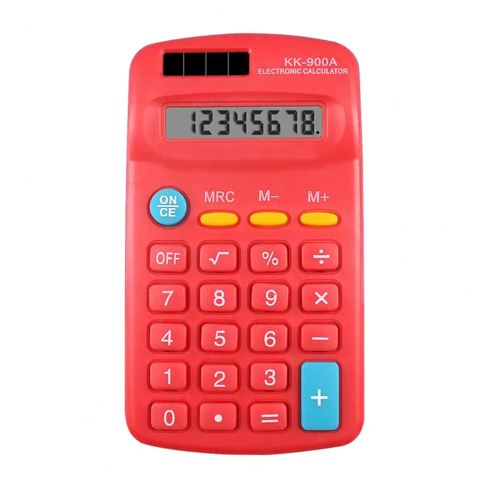 Big Button Pocket Calculator, Ferramenta de Negócios, LED, tela grande, 8 dígitos, Mini, Escritório