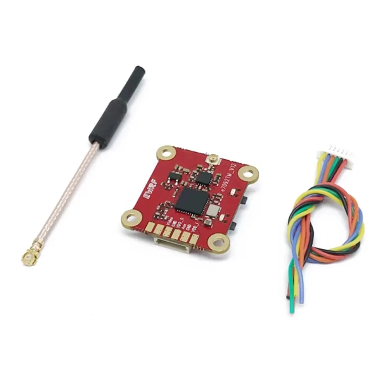 جهاز إرسال EULM Ewrf 5.8G 40CH 25mW/200mW/500mW جهاز إرسال فيديو قابل للتحويل 20X20mm يدعم الصوت الذكي لطائرة صغيرة بدون طيار