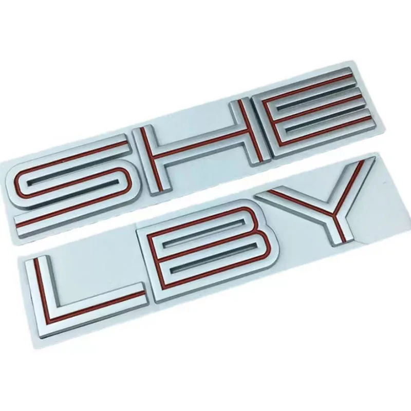 3D Metal Black Silver Red Logo Emblem Car Fender Badge Trunk Decal Sticker Accessories