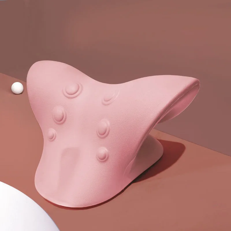 C-shape Neck Head Shoulder Stretcher Relaxer Pillow Cervical Chiropractic Traction Device Pain Relief Cervical Spine Alignment