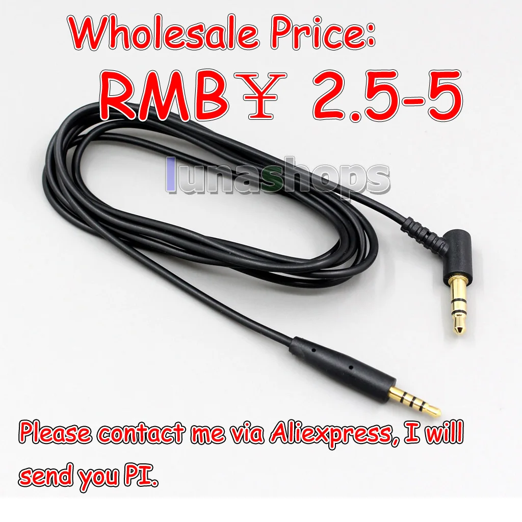 

LN004412 1.3m 2.5mm 4poles to 3.5mm cable For QC25 OE2 OE2I AE2 Headphone