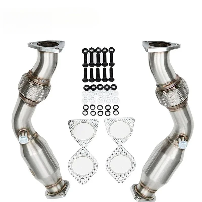 For NISSAN 07 350Z 370Z G37 FX35 FX37 Q50 Q60 VQ35HR VQ37HR High Performance Exhaust Downpipe Stainless Steel Car Accessories