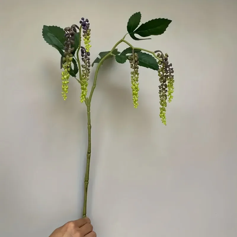 Künstlicher hängender Amaranthus, 30 cm, Kunststoffgrün für DIY-Dekoration, vielseitige Kunstpflanze für die Hochzeitsdekoration im Heimbüro – Detail 3