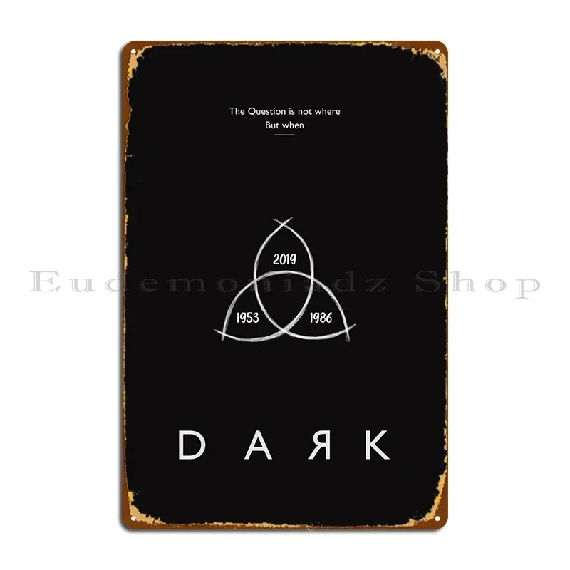 Dark Netflix Jonas Martha Metal Sign Print Wall Mural Printing Bar Custom Tin Sign Poster