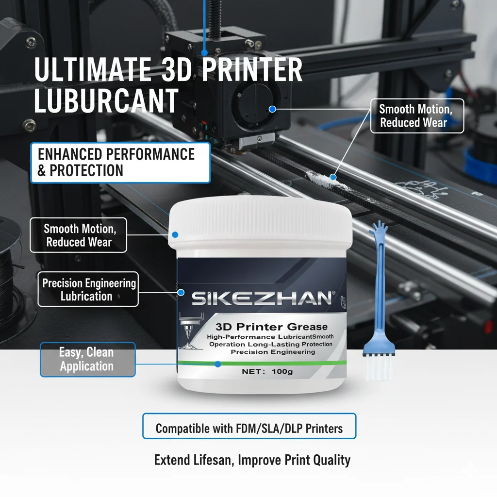 

2-in-1 3D Printer Lubricant&Thermal Grease,High Performance Silicone Paste for Lead Screw,Rail, Anti-Rust for Bambu Lab,Creality