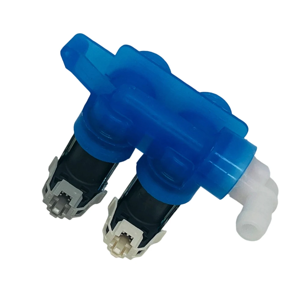 

Front Load Washer Solenoid Valve W10289387 Replacement Part 120V 50/60Hz with Pin Connectors and 90 Deg Outlet
