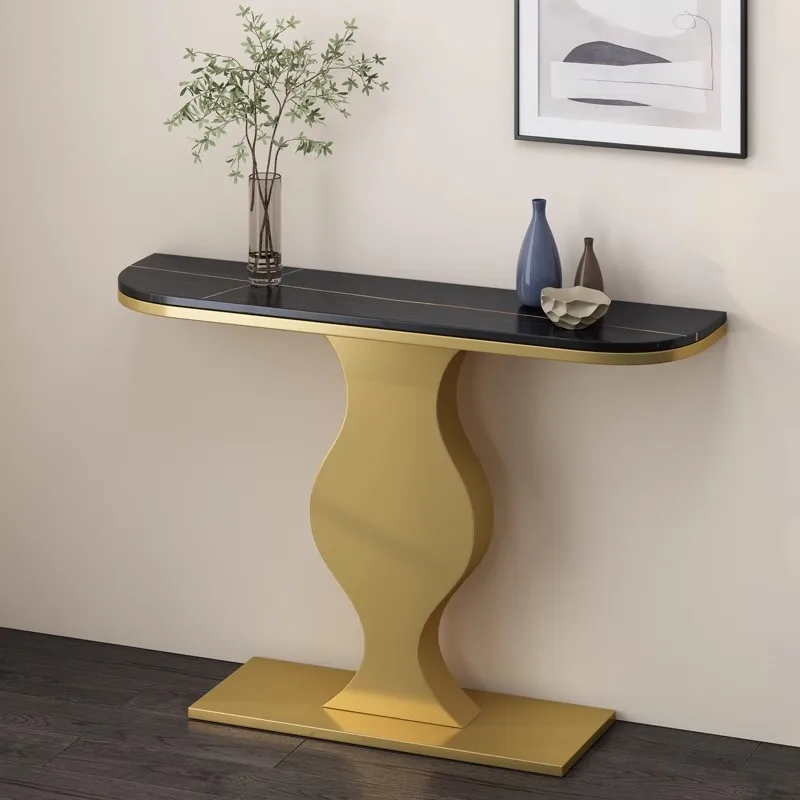 Luxury Modern Console Tables Nordic Narrow Marble Top Minimalist Console Tables Corner Design Meuble Salon Living Room Furniture