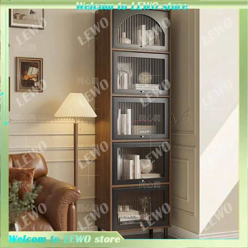 

Glass Filing Cabinets Storage Organizer Bookshelf Display Living Room Cabinets Wine Curio Luxury Woonkamer Kasten Home Furniture