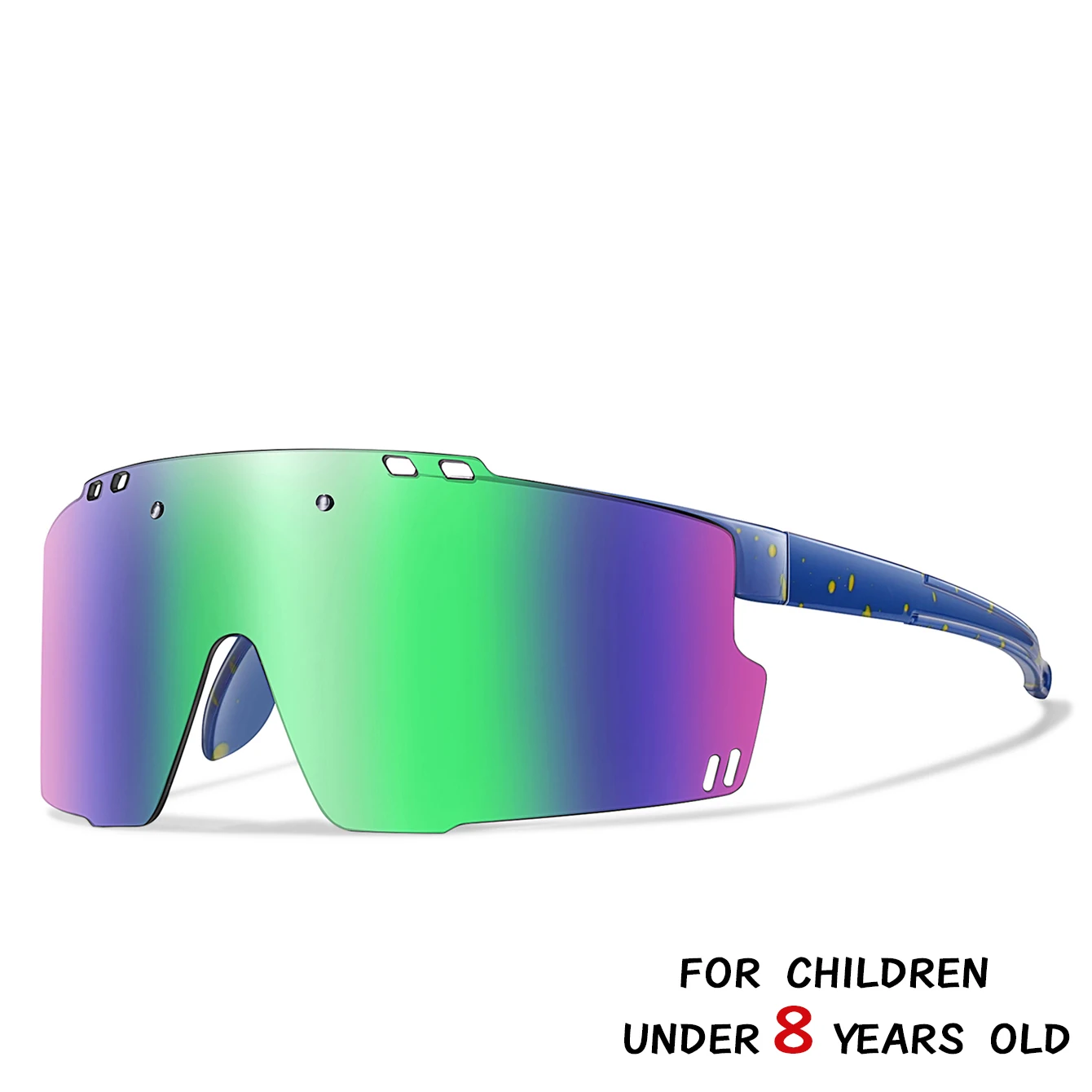 3-8 Jahre alte Kinder Outdoor-Sonnenbrille Kinder Jungen Mädchen Fahrradbrille UV400 Jugend Sport Baseball Camping MTB Fahrradbrille