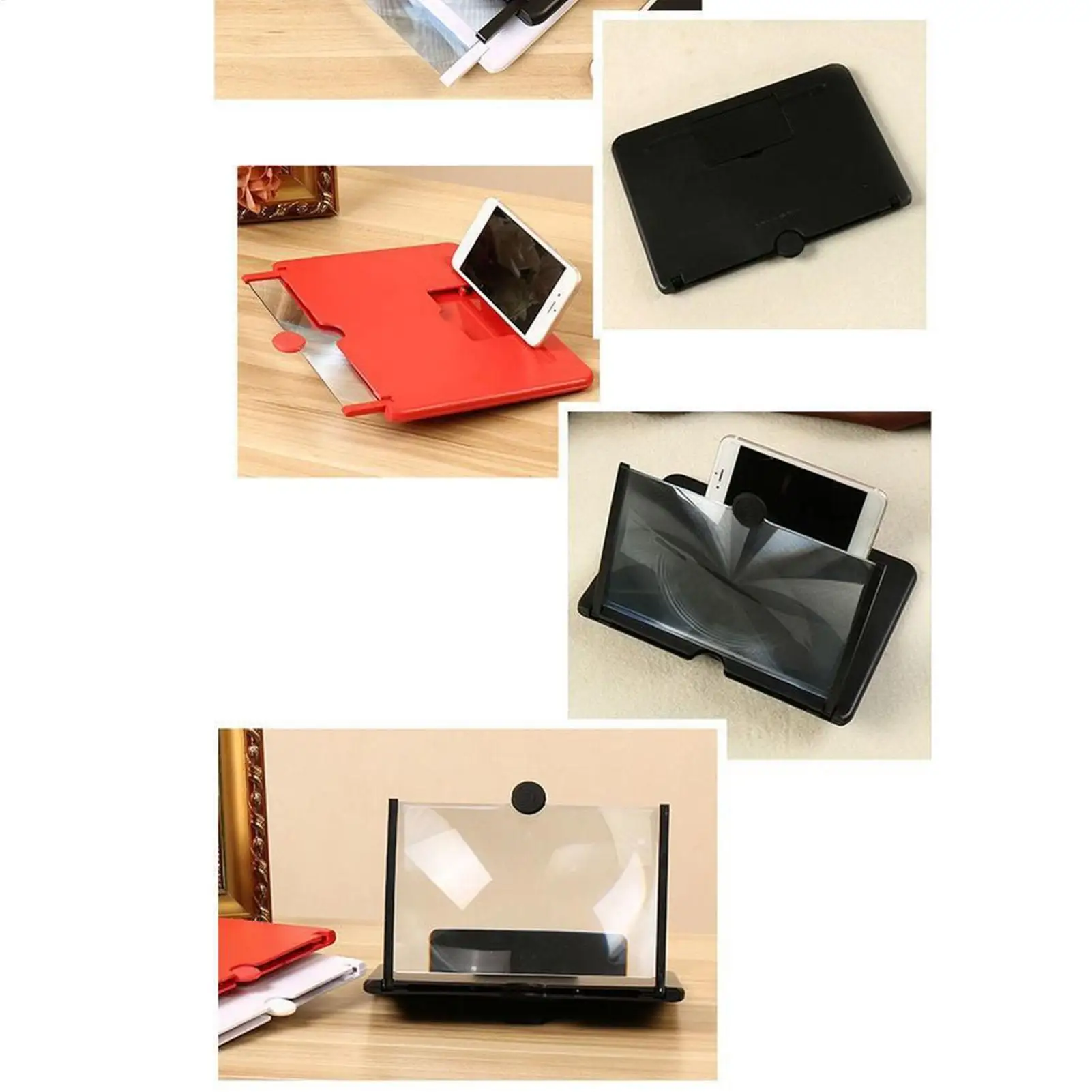 شاشة مكبرة للهاتف الخليوي HD قابلة للطي المكبر للهاتف المحمول شاشة عرض لعبة فيلم الفيديو كتاب المسنين