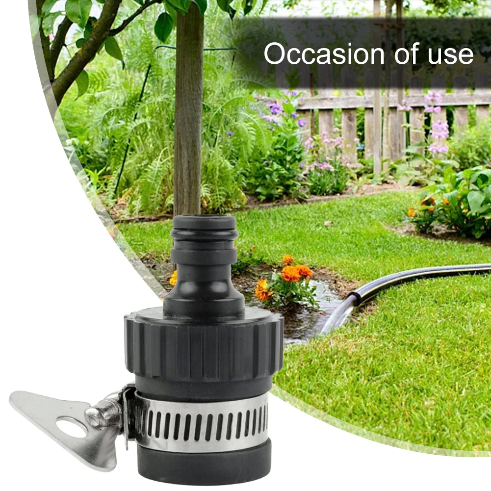 Rubinetto per attrezzi da giardino connettore rapido a prova di perdite rubinetto dell'acqua per rubinetti tra Clip in acciaio inossidabile per lavaggio auto da 18-24mm