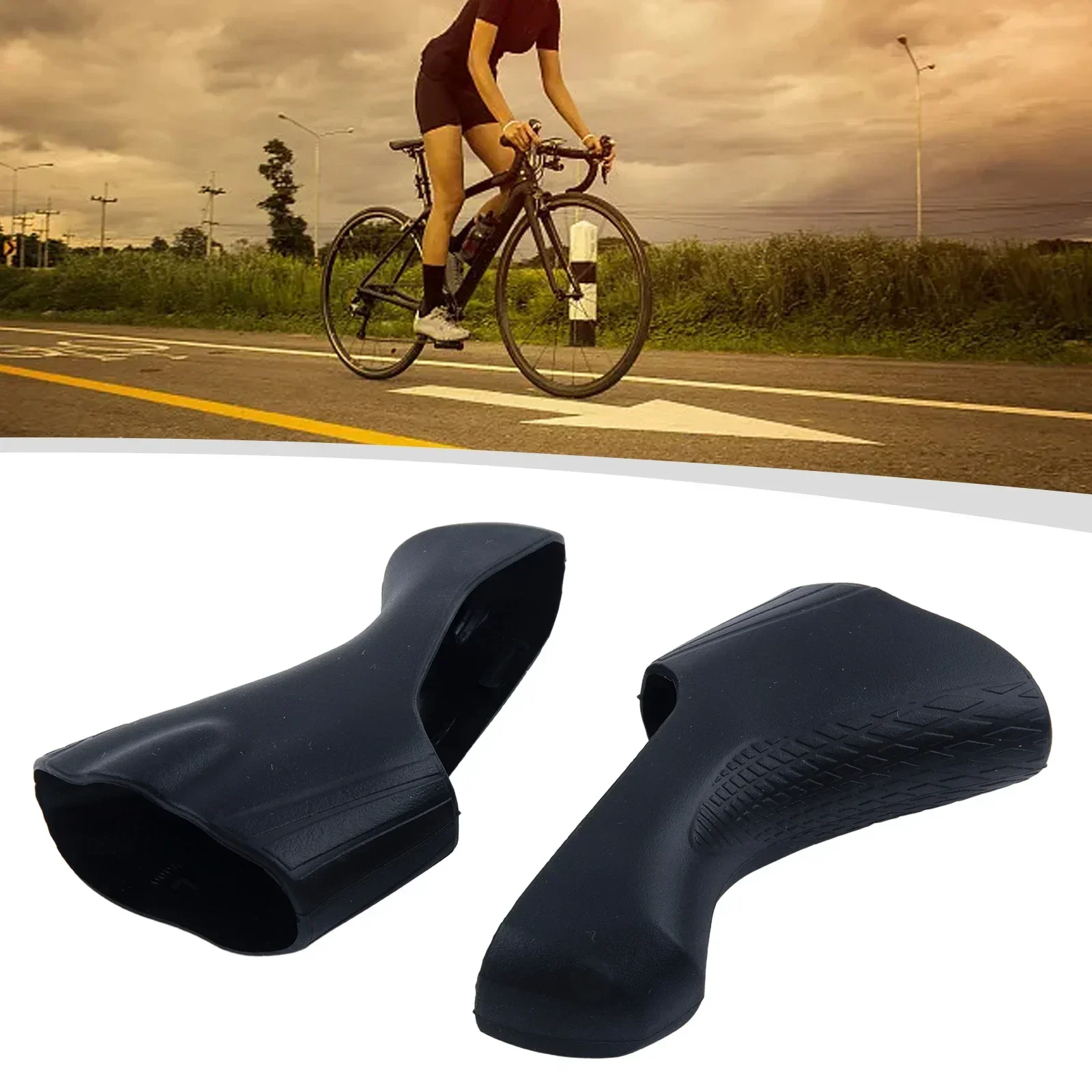 Bike Bicycle Brake Gear Shift Covers Hoods For-Shimano Ultegra R7000/R8000 Gear Shift Lever Non-slip Silicone Cover