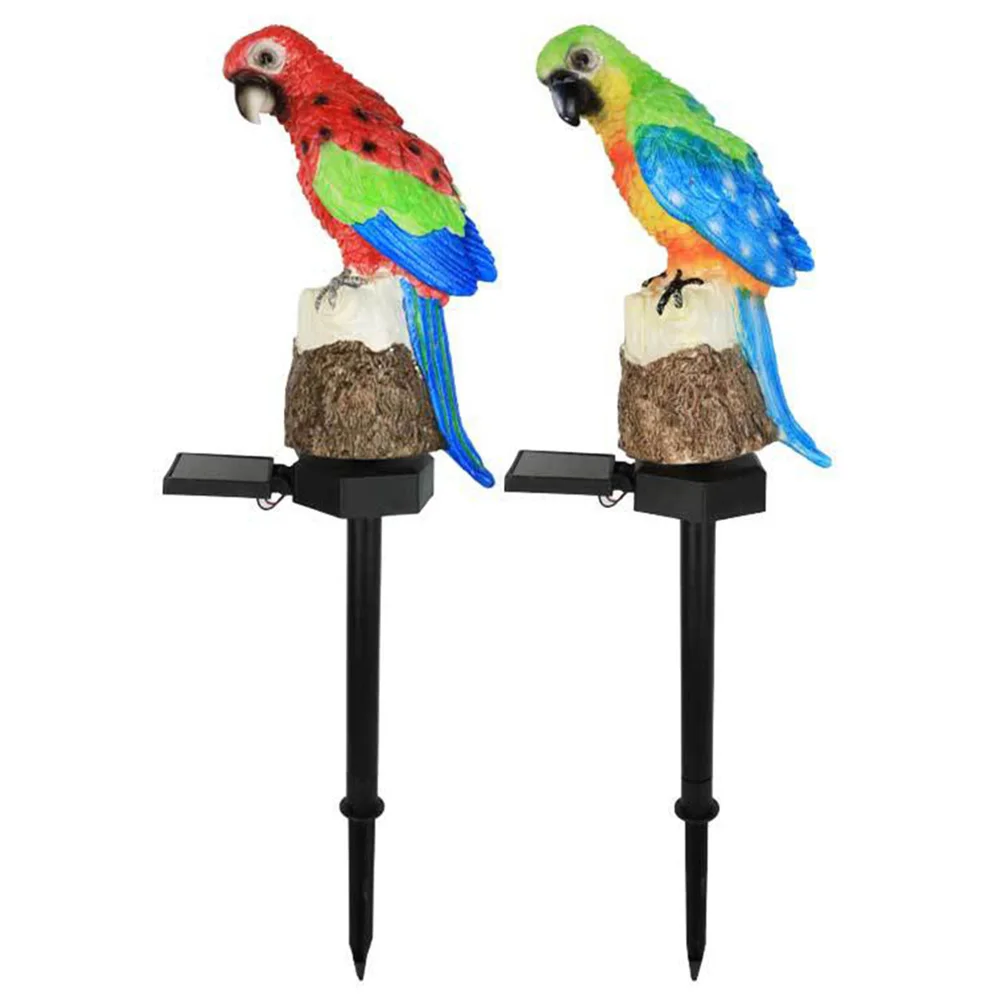 

Lawn Ground Light Resin Macaw Ground Light IP55 Waterproof Garden Landscape Light 600MAH Solar Yard Lamp Vivid for Yard Garden