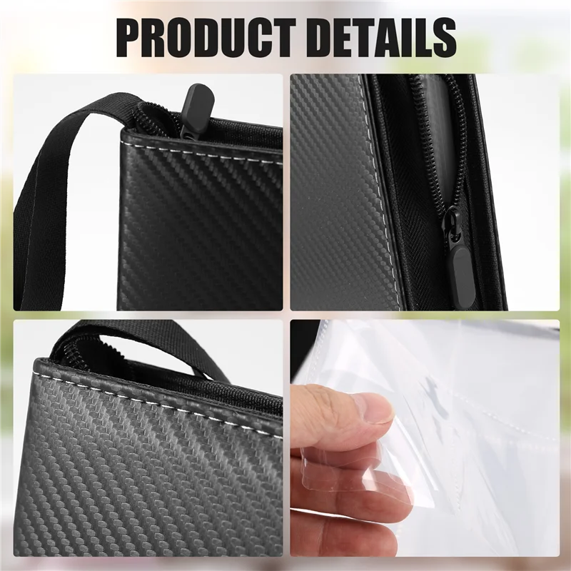 

ABHS-переплет для коллекции карточек, 4 кармана, альбом для переплета карточек на молнии, чехол для карточек для игры/футбола/бейсбольной карты