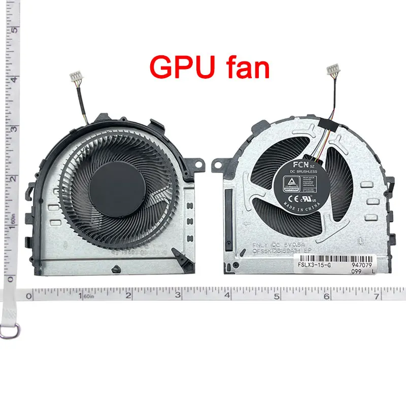 Wentylator chłodzący procesor i karty graficznej do laptopa Lenovo Ideapad Gaming 3-15ACH6 3-15IHU6 15IAH6 5H40S20431 FNLY DFS5K12B159A1H FNLX DFS5M325063B1 — zdjęcie produktu 3