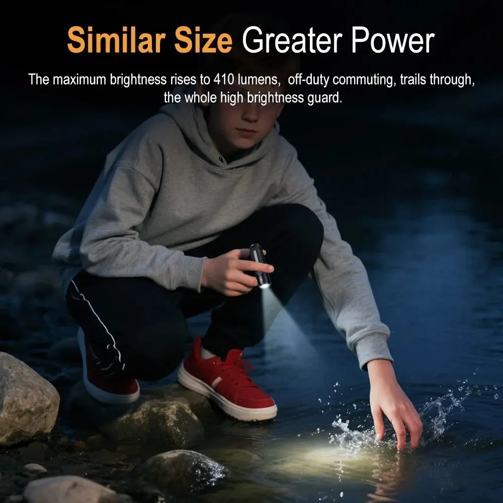 Multi-Light Source Mini Keychain Flashlight Super Bright Side Lamp Strong Light Flashlight Aluminum Alloy Tail Magnet