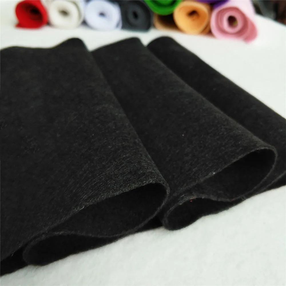 20x90cm veelkleurige zachte vilten stof niet-geweven vilten stof vel patchwork diy naaien pop ambachtelijke accessoires materiaal 1,4 mm dik