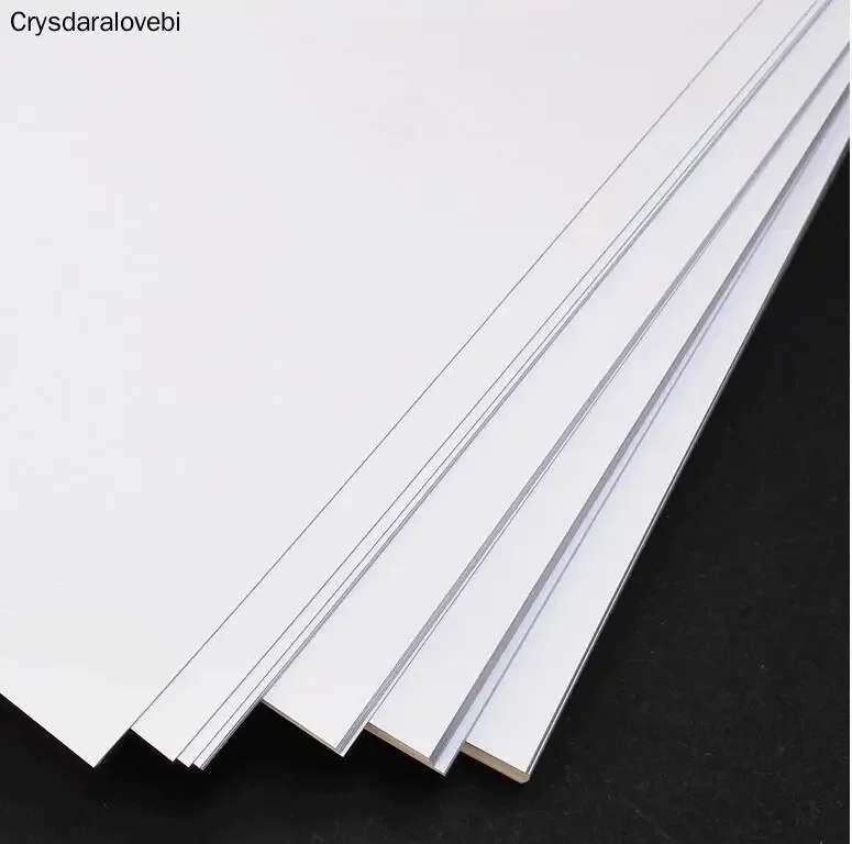 

100pcs 180gsm A4 size a4 craft paper card, thick kraft paper white paper card scrapbooking cardstock paperboard white