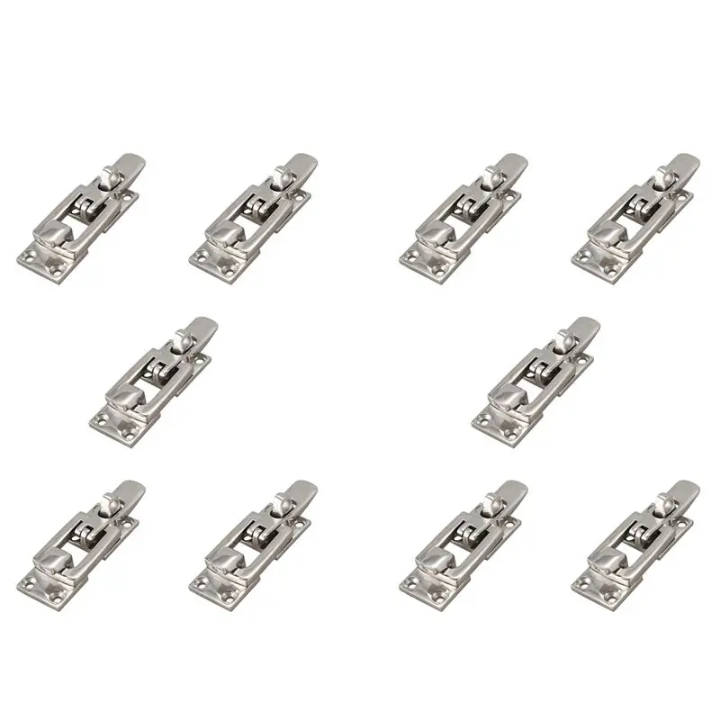 10x-316-stainless-steel-marine-boat-door-lock-latch-catch-anti-rattle-fastener-clamp-70mm-marine-hardware