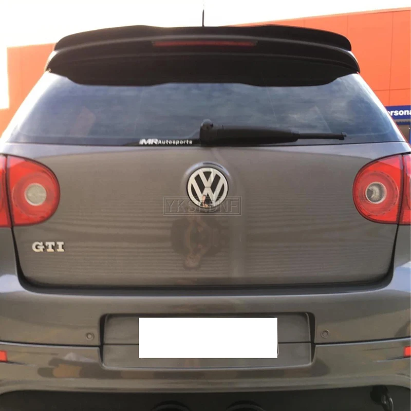 For Volkswagen Golf 5 MK5 R32 GTI R Hatchback Spoiler High Quality ABS Plastic Car Tail Wing Decoration Rear Roof Lip Spoiler