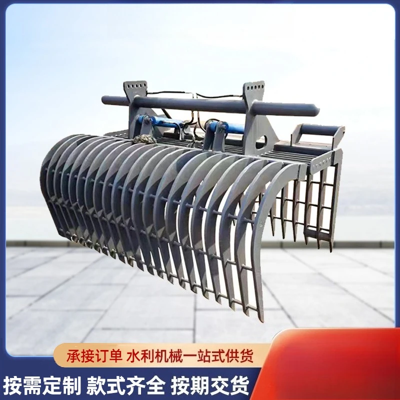 

Mobile Hydraulic Grab Sewage Cleaner Rainwater Pumping Station Sewage Rack Automatic Rotary Fine Rake Gear Grid Sewage Cleaner
