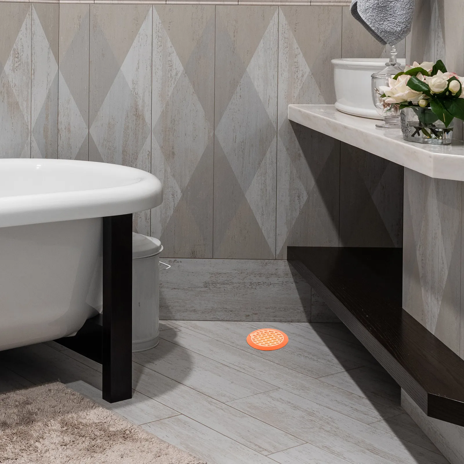 

3Pcs Drain Filters Bathroom Floor Drain Covers Kitchen Sink Stoppers Shower Hair Catchers Sewer Odor Preventers