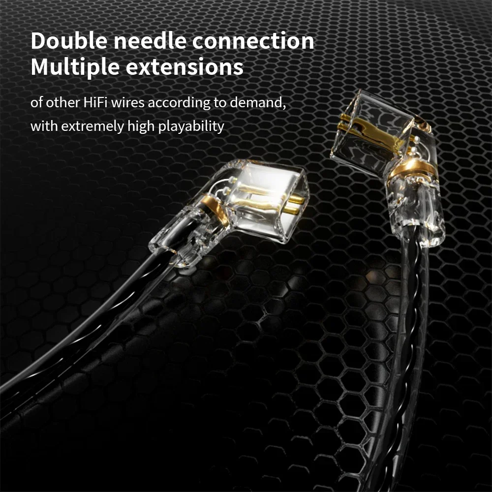 Cable de auriculares de doble pin de 0,75mm, accesorios de repuesto de Cable TYPE-C para CCA/KZ/TRN/QDC/DUNU/SIMGOT