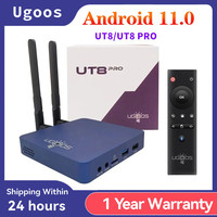 UGOOS UT8 PRO TV BOX Android 11.0 DDR4 8GB RAM 64GB ROM RK3568 WiFi6 Media Player BT Voice Remote UT8 4G 32G Set Top Box