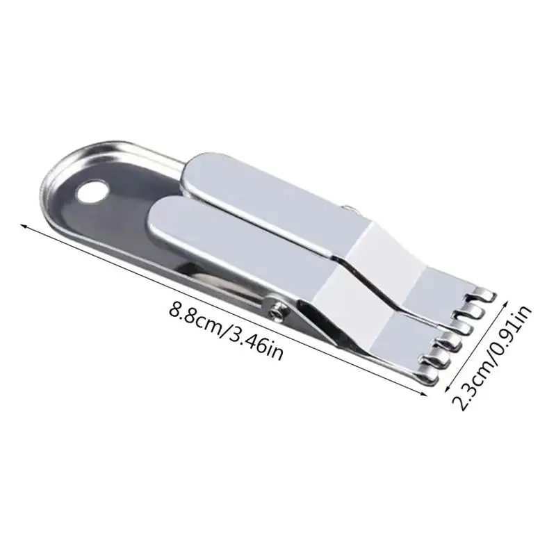 Hand Safe Fishing Earthworm Bait Clip 1/2 PCS Stainless Steel Rustproof Quick Load Design for Daily Angling Activities